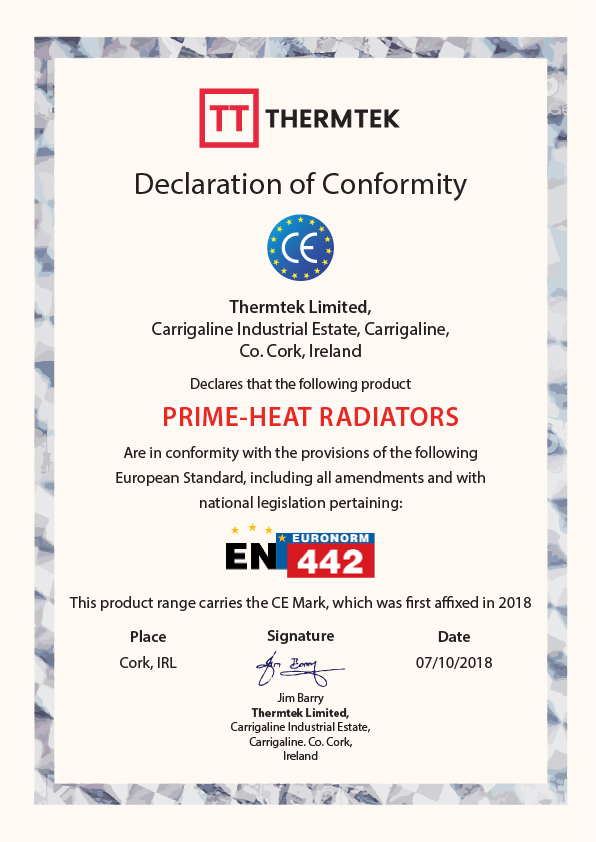 prime heat radiators CE