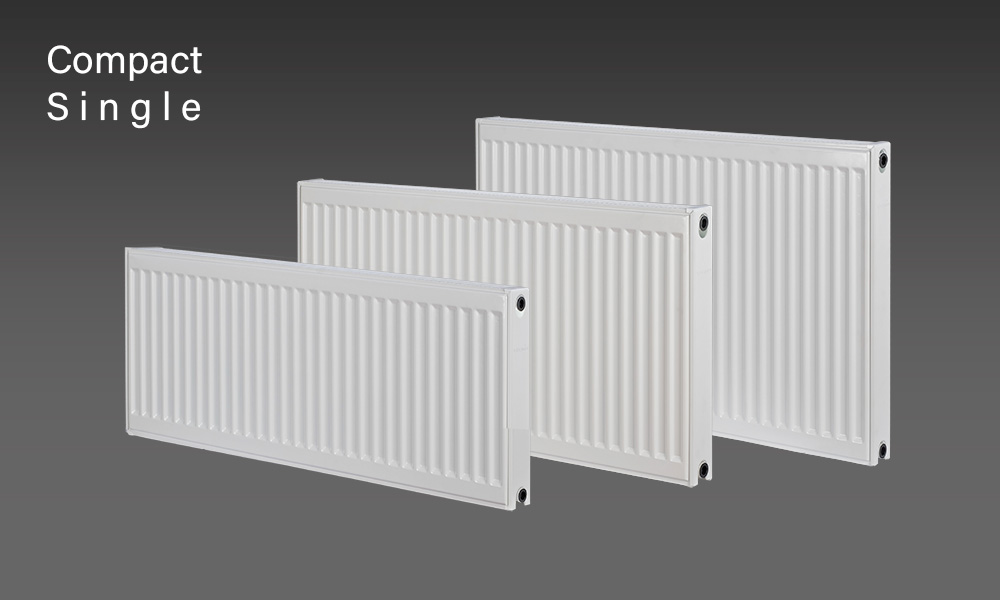 range of firefly single radiators 1000mm